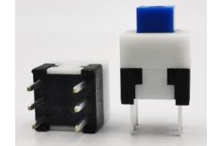 China 6P DIP 7x7 Self Locking Push Button Switch RoHS Compliant supplier