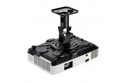 China black Steel Rotate Projector Ceiling Mount Hanging Bracket supplier