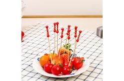 China 12cm Natural Bamboo Food Picks Skewers Toothpicks For Party Bar supplier