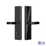 Key Password Card Fingerprint Smart Lock Aluminum Alloy and Tempered Glass for sale