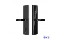 China Key Password Card Fingerprint Smart Lock Aluminum Alloy and Tempered Glass supplier