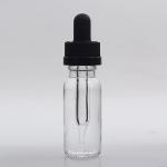 15ml Boston Glass Bottles Clear Round Color Logo Customized For Massage Oil for sale