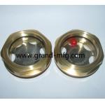 male Metric thread M22x1.5 industrial brass oil level glass sight plugs with tempered glass OEM and ODM service for sale