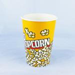 Single Wall Disposable Paper Buckets 46oz Printing Logo Popcorn Tub for sale