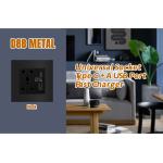 Multi Function Metal Power Socket 2 Port USB Charger Type C A for sale