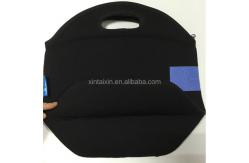 China Factory made soft feeling neoprene cooler bag neoprene lunch bag with handle supplier