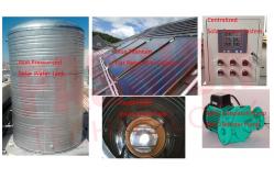 China 3000L 5000L Centralized Solar Water Heater Blue Coating Flat Plate Solar Collector supplier