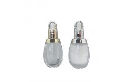 China Egg Shape White Dropper Bottle Custom 10ml Acrylic PP Double Wall supplier