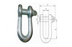 China Safety Stringing Equipment Overhead Line Construction Tools Connecting Link High Strength U Shackle supplier