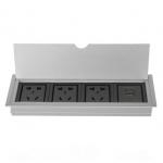 Multimedia Conference Table Socket , 110V-240V Desktop Socket Information Box for sale