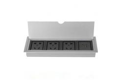 China Multimedia Conference Table Socket , 110V-240V Desktop Socket Information Box supplier