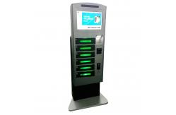 China Computer Operated Fast Cell Phone Charging Stations Coin / Bill / Card Payment supplier