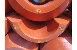 China Orange Polyethylene Dredge Pipeline Floats Ultimate Solution For Durability supplier
