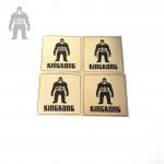 Tinplate Custom Stainless Steel Coasters , Recycled  Round Promotional Drink Coasters for sale