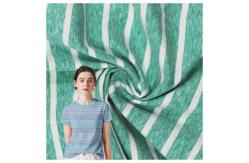 China High Quality And Comfortable And Light Snowflake Lycra Cotton Striped Cotton Fabric supplier