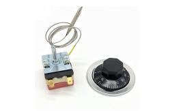 China Adjustable Thermostat Temperature Control Switch 50-300 Safety High Limit Capillary Thermostat Knob supplier
