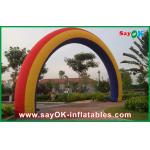 Promotional Rainbow Inflatable Arch Christmas Inflatable Archway W7m * H4m for sale