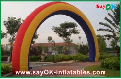 China Promotional Rainbow Inflatable Arch Christmas Inflatable Archway W7m * H4m supplier