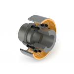 Industrial Steel Flexible Gear Coupling Curved Tooth WGZ Type With Brake Wheel for sale