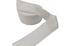 China White Woven Jacquard Webbing Roll 4.5cm Wide Poly Cotton Webbing supplier