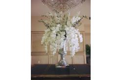 China Mirror Vase Polyresin Flower Vase With Mirror Pattern supplier