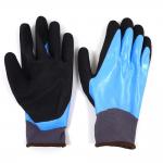 Fully Coated Nitrile Work Gloves Double Coated Waterproof Safety Gloves Construction