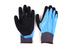 China Fully Coated Nitrile Work Gloves Double Coated Waterproof Safety Gloves Construction supplier