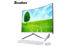 China 4G RAM 1TB SSD 27 Inch Desktop Computer Curved All In One Pc supplier
