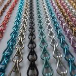Colorful Aluminum Chains Curtain As Space Divider For Hotel Decoration for sale
