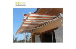 China Balcony Aluminium Waterproof Retractable Awning With Rain Channel Half Box On The Top supplier