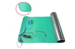 China Green 1.2mx10m 2mm ESD Antistatic Rubber Mat For Workbench Table supplier