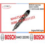 BOSCH 0445120395 Neutral Diesel Fuel Injector Assembly 0445120395 1112010-640-0000 For FAW Engine for sale