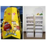 Floor Display Shelf  POS for MM's Chocolate Cardboard Made with Client's Logo for sale