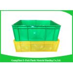 Durable Stackable Plastic Bins Space Saving , Reusable Black Storage Boxes
