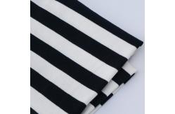 China Striped Cotton Interlock Knit Fabric Combed Breathable Stretch Texture supplier