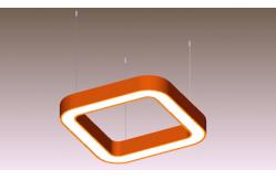 China Industrial Rectangle Linear Light Aluminum LED Linear Pendant Light supplier