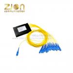 1x4/8/16 PLC Fibre Splitter in ABS Box , SC/LC/FC/ST, UPC/APC , Fiber Optical Splitter for sale