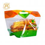 Custom Printed Good Moisture Proof Bakery Bread Packaging Bags With Clear Window Mini Cake Food Candy Pouch Cookie Packaging for sale