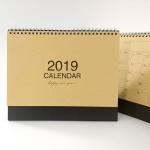 Stereoscopic Triangle Desk Wall Calendar Black Board Eco Friendly Kraft Paper for sale