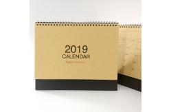 China Stereoscopic Triangle Desk Wall Calendar Black Board Eco Friendly Kraft Paper supplier