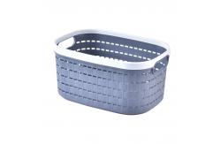 China Oval 11 Shower Caddy Portable Plastic Storage Basket Double Handle supplier