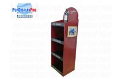 China 4 Shelves MDF Merchandising Shelf  Heavy Duty Holding Capability supplier