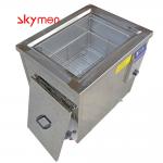 High Frequency Industrial Heated Ultrasonic Bath 120khz AISI 304 Tank 1500W for sale