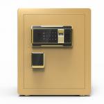 Brown Digital Fingerprint Lock Smart Security Safe Box With Inside Box