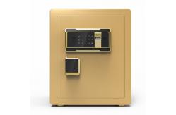 China Brown Digital Fingerprint Lock Smart Security Safe Box With Inside Box supplier