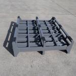 Industrial Folding Steel Storage Cage Stackable Wire Mesh Pallet Cage 200kg Capacity