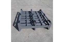 China Industrial Folding Steel Storage Cage Stackable Wire Mesh Pallet Cage 200kg Capacity supplier