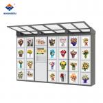 Gift High End Automatic Selling Bouquet Vending Machine With Transparent Shelf Display for sale