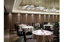 China Restaurant Folding Sound Proof Partitions with Sliding Track Wheels / Aluminium Frame supplier
