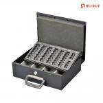OEM Metal Cash Box , Modern Office Powder Euro Coin Collection Safes for sale